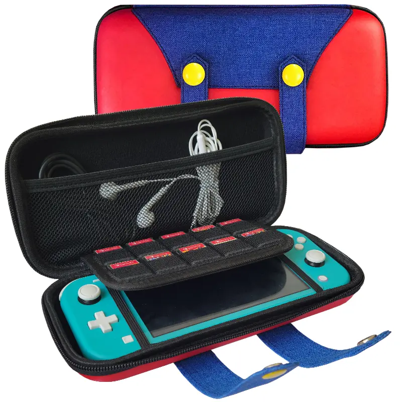 닌텐도 스위치 라이트 빨간색과 파란색 요소 가방 사용자 정의 EVA 소재 방수 하드 여행 케이스