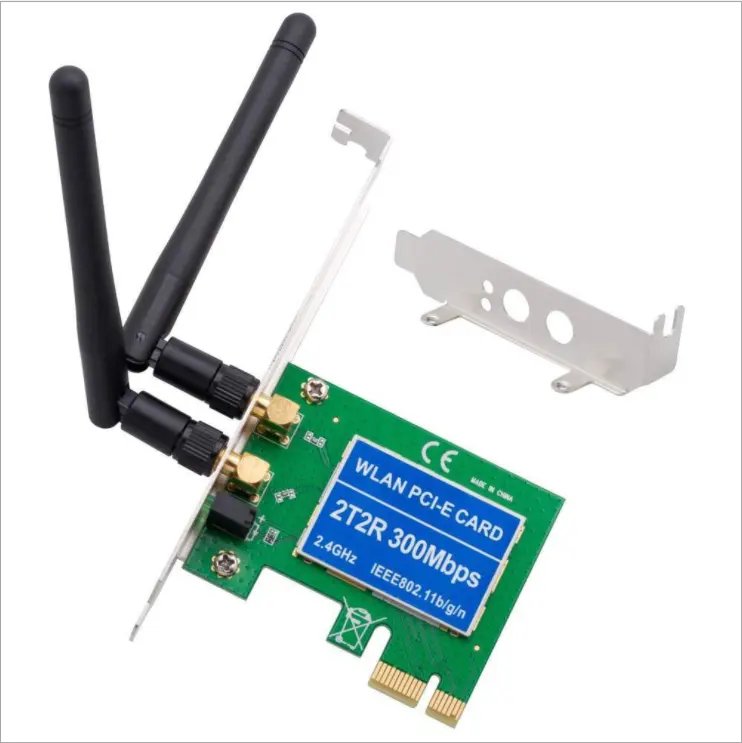 TP-Link compatible 300Mbps Internal PCIe WiFi Adapter Card PCI Express Wireless Network Card 2.4 GHz 2T2R Bracket For PC