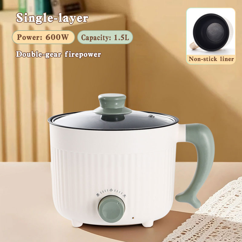 Beige A/pot simple avec intérieur antiadhésif