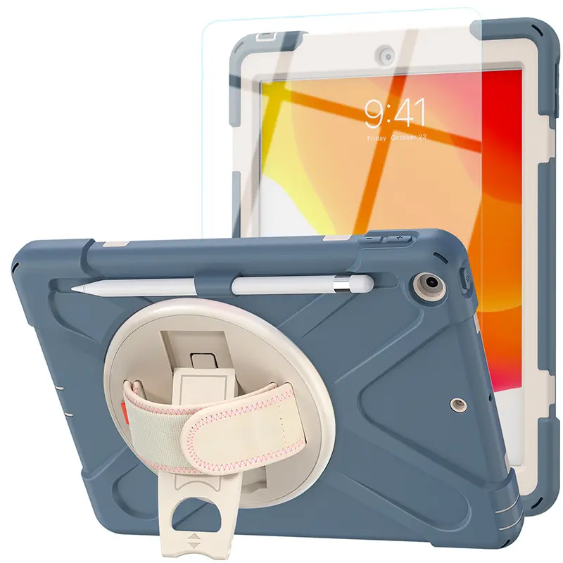 Per iPad 8th Generation Caso 2020 di Matita Del Supporto Antiurto Hybrid Armatura Caso cinghia per iPad 10.2 pollici copre