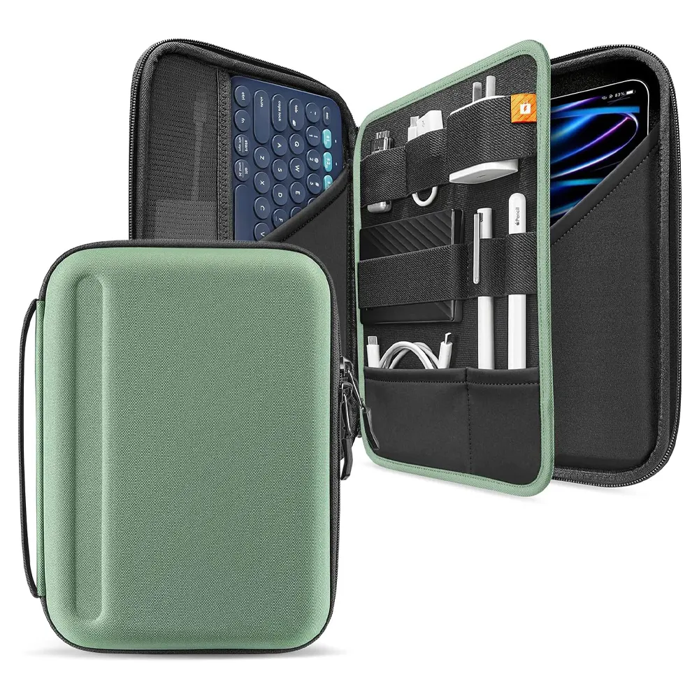 Difícil Tablet Sleeve Case para Ipad Bolsa Organizer Carteira protetora para a Superfície Pro 9/8/X/7/6/5, canetas, cabos, Eletrônica