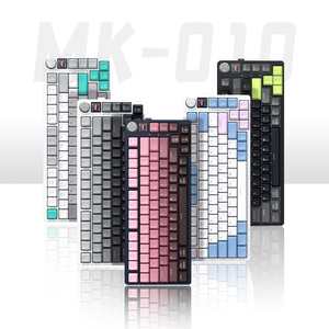 75% Junta montada 81 teclas TFT pantalla inteligente perilla de volumen intercambiable en caliente RGB Tri modo inalámbrico Gaming Teclado mecánico - Product Image 1