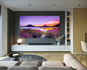 Wupro Lenticular 120 pulgadas Home Theater CLR/ALR Pantalla de proyector de marco fijo 16:9 4K UHD CBSP Pantalla de proyección de contraste mejorada - Product Image 2
