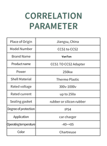 VanTon yeni enerji araç parçaları ve aksesuarları CCS1 CCS2 combo ev konnektörleri için DC/AC çift kullanımlı şarj istasyonu - Product Image 6