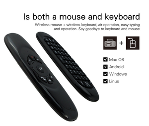 Air Mouse C120 Teclado de voz retroiluminado Control remoto inalámbrico mini Teclado Ratón Control remoto para sistema Android - Product Image 4