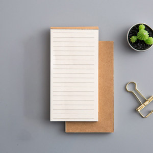 Japanese Style Simple Retro A7 <strong>Notebook</strong> Cowhide <strong>Color</strong> Portable Student <strong>Note</strong> Pad <strong>with</strong> Time Planner Printed Paper Cover
