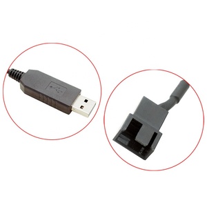 สายอะแดปเตอร์พัดลม4ขาแรงดันไฟฟ้า USB 5V ถึง12V - Product Image 3