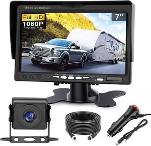 7 Inch HD LCD Reversing <strong>Camera</strong> Set with 120-170 Degree Wide Angle Waterproof Night Vision Rear View <strong>Camera</strong> 12V24V for Truck - Product Image 1