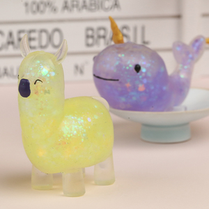 New Phong Cách Logo In Đầy Màu Sắc <span class=keywords><strong>Unicorn</strong></span> Bóp Đồ Chơi Loạt 3 Inch Phát Sáng Đồ Chơi Trẻ Em - Product Image 5