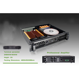 Amplificador profesional de alta calidad 2*1000W amplificadores de potencia máxima de etapa de dos canales Audio DJ amplificador de sonido sistema estéreo - Product Image 2
