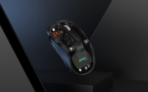 Transparente kabellose wiederauf ladbare BT-und 2,4-GHz-Gaming-Maus 2-in-1-Empfänger mit optischer USB-Verfolgung vom Typ C für Computer - Product Image 4