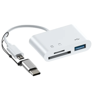 Typ C Micro USB Kartenleser Android Phone Aufladen OTG 2.0 HUB für Laptop PC Micro SD TF USB Disk Speicher karten adapter - Product Image 1