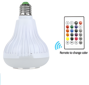 Yeni akıllı RGB ampuller kablosuz hoparlör müzik çalma ampul kısılabilir LED ampul ışık uzaktan kumanda ile - Product Image 2