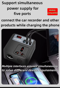New Model 300W AC Car Power Inverter with Type C USB <strong>Output</strong> <strong>Single</strong> Phase 220V Sine Wave 5V <strong>Input</strong> for Home Use - Product Image 4