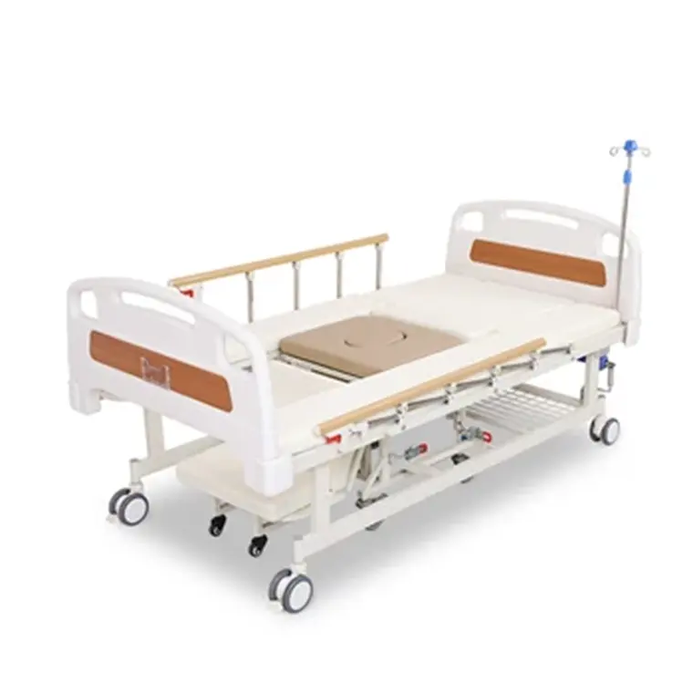 High Quality 5 function manual adjustable elderly home nursing medical hospital wheelchair elderly with toilet