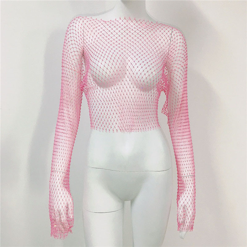 Pink long 45cm collar