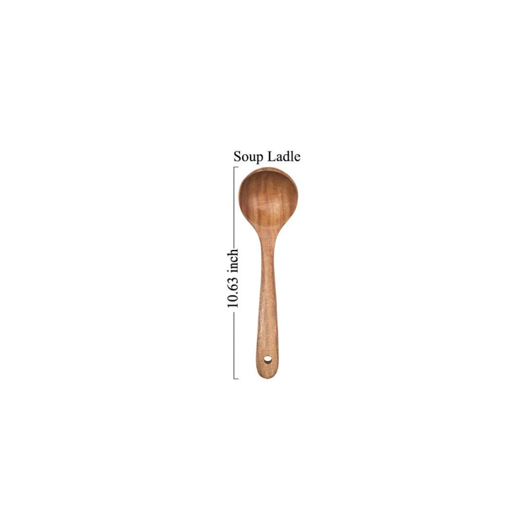 brown soup ladle