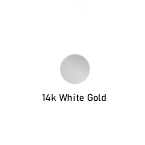 Or blanc 14K