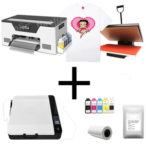 Haolic DTF kiti A3 DTF yazıcı XP600 herhangi bir tekstil 33CM üzerinde kullanım için ısı Transfer makinesi - Product Image 1