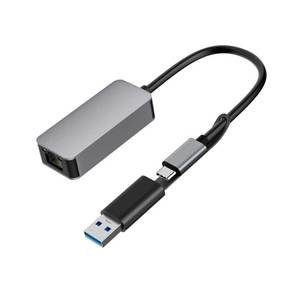 Cantell 2.5 Gbps 2-in-1 USB-C-RJ45ネットワークコンバータ2.5GイーサネットアダプターラップトップUSB-CイーサネットUSBアダプター - Product Image 5