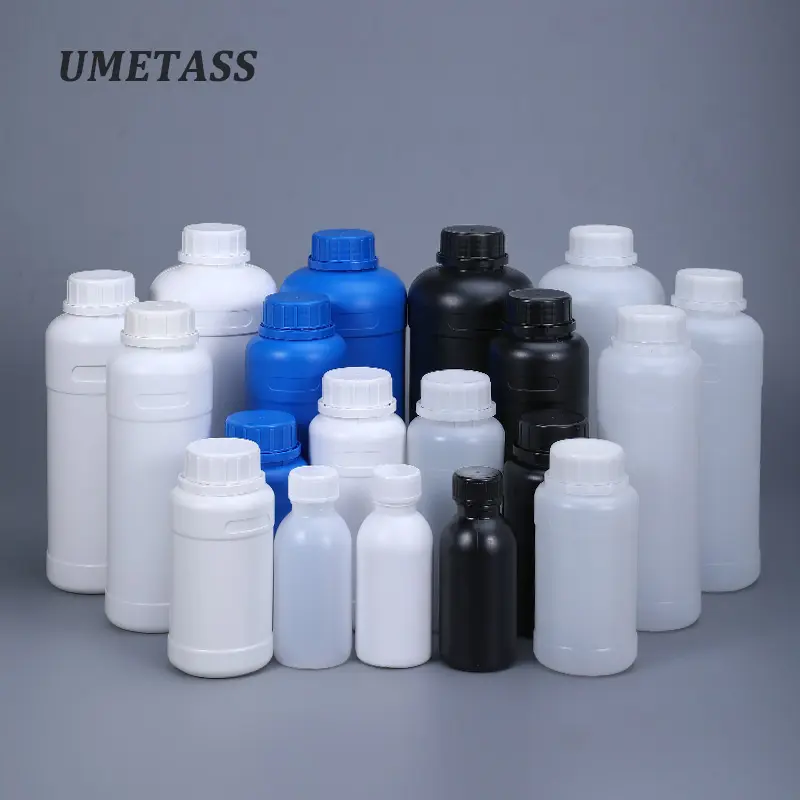 PE Laboratory Reagent Plastic Sample Bottle With Screw Lid For Chemical Powder Gel Liquid Container