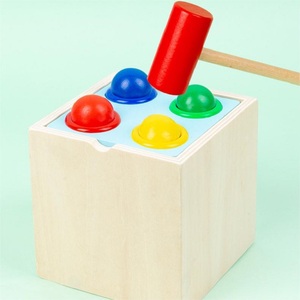 木製モンテッソーリ5in1ドロップおもちゃ学習初期の教育玩具形状分類ゲーム - Product Image 6