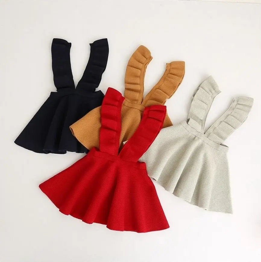 2020 Kinderen Kids Overalls Trui Verjaardag Fall Winter Kind Kant Tutu Kerst Kleding Baby Bloem Meisje Party Jurken