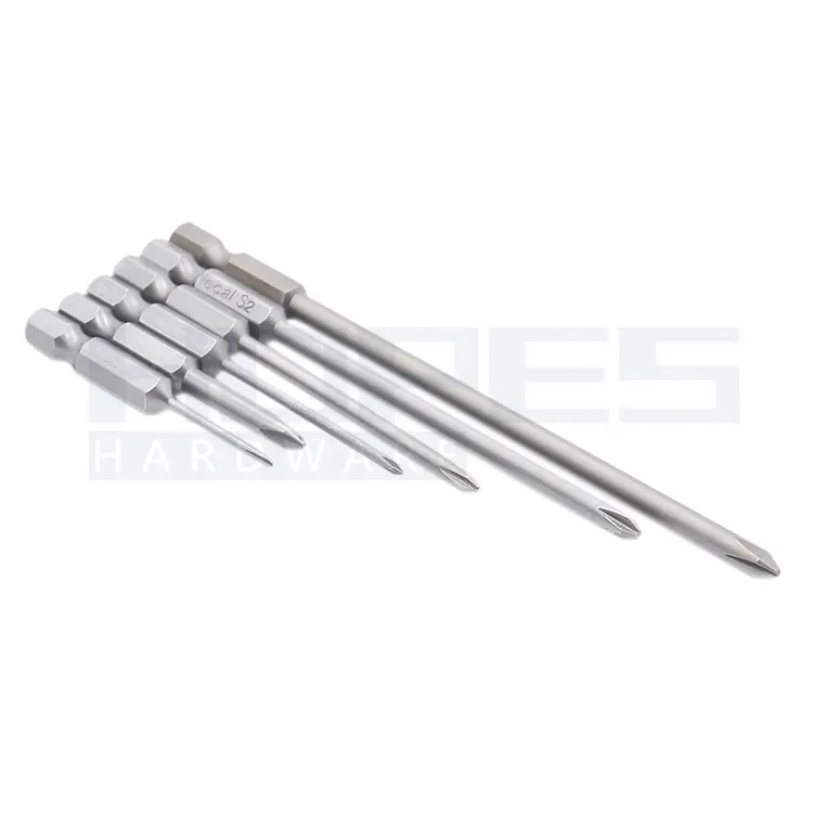 Ferramentas, s2 chave de fenda cruzada ph0 ph1 ph2 com comprimento 50 65 100 120 150 200 300mm 1/4 hex shank