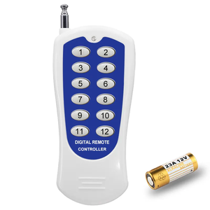 Codice fisso telecomando vendita calda 433MHZ codice fisso ad alta potenza 12 pulsanti wireless RF telecomando