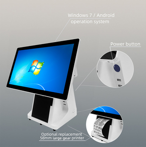 15.6 Inch Dual Screen Cash Register Machine Windows/Android <strong>All</strong> in <strong>One</strong> Pos Terminal System <strong>for</strong> Retail <strong>Shop</strong> With Thermal Printer - Product Image 4