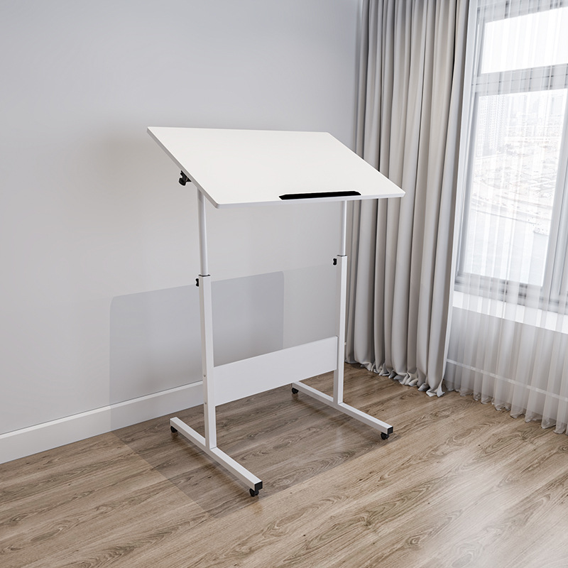 Versión de pie: 80x50 cm inclinada, blanca (reforzada).