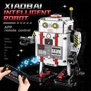 Programmazione telecomando walking AI robot building blocks per bambini per costruire giocattoli educativi set di blocchi di costruzione