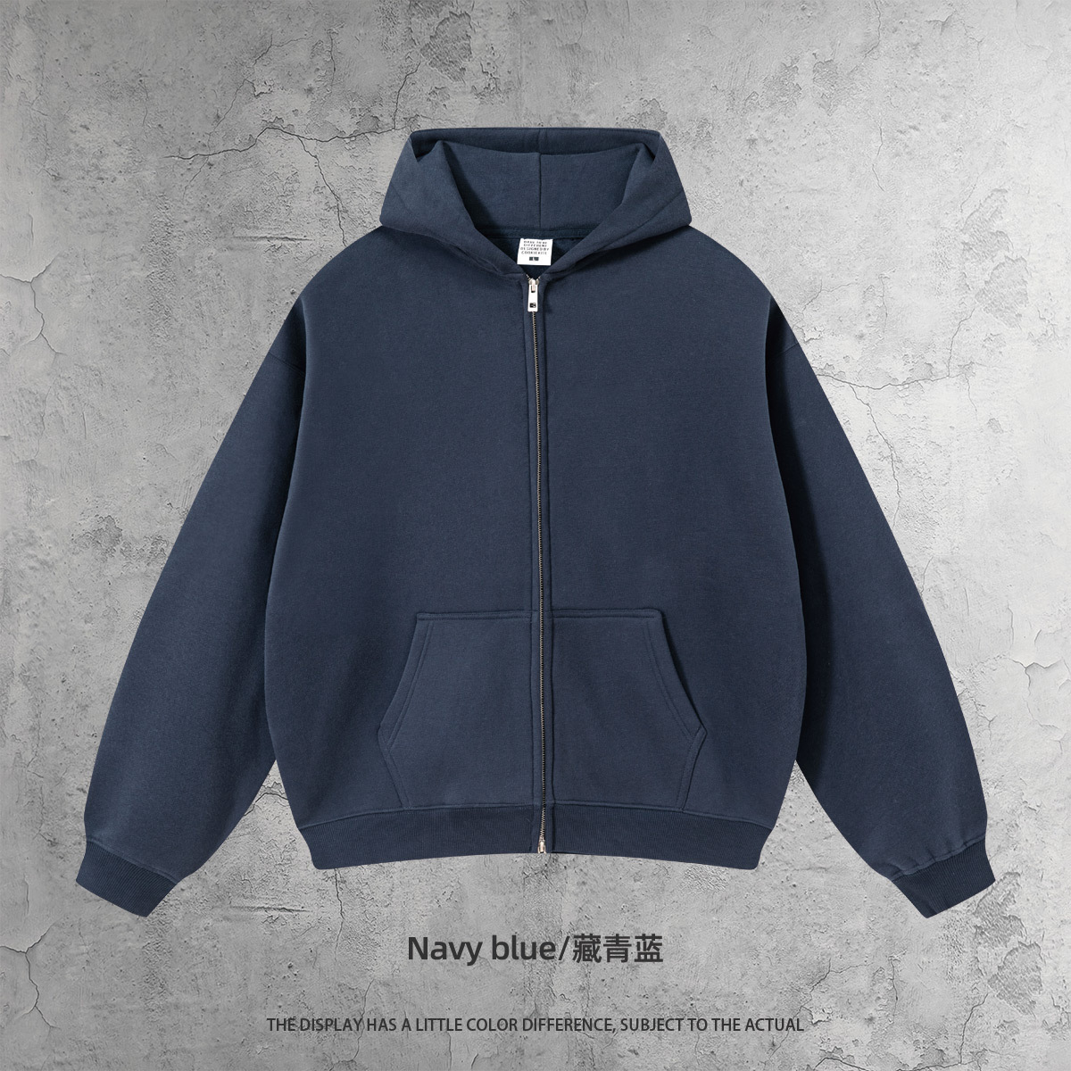สีสันสดใส Sweat-Navy Blue