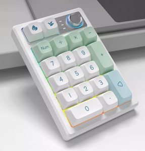Keycool K19 Pad Teclado numérico 3 modos USB/Bluetooth/2,4 GHz Teclado mecánico RGB Iluminación 19 teclas Mini Meyboard
