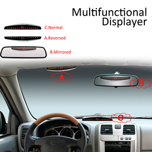Pantalla LED Sistema de sensores de estacionamiento de automóviles 4 sensores Detector de radar de ayuda de marcha atrás Sensor de estacionamiento trasero delantero - Product Image 5