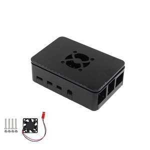 Suitable for <strong>Raspberry</strong> <strong>Pi</strong> 4 <strong>case</strong> generation black ABS shell <strong>Raspberry</strong> <strong>Pi</strong> 4b plastic protective <strong>case</strong> with fan - Product Image 4