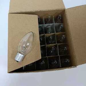 C9 Cadena de luces de Navidad para exteriores Bombillas de repuesto Clear E17 Base intermedia 5W 7W 10W 15W Bombilla de filamento de vela incandescente - Product Image 2