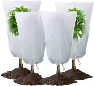 冬の庭の木や花のための巾着とジッパー付きの複数のサイズの凍結防止カバー - Product Image 1