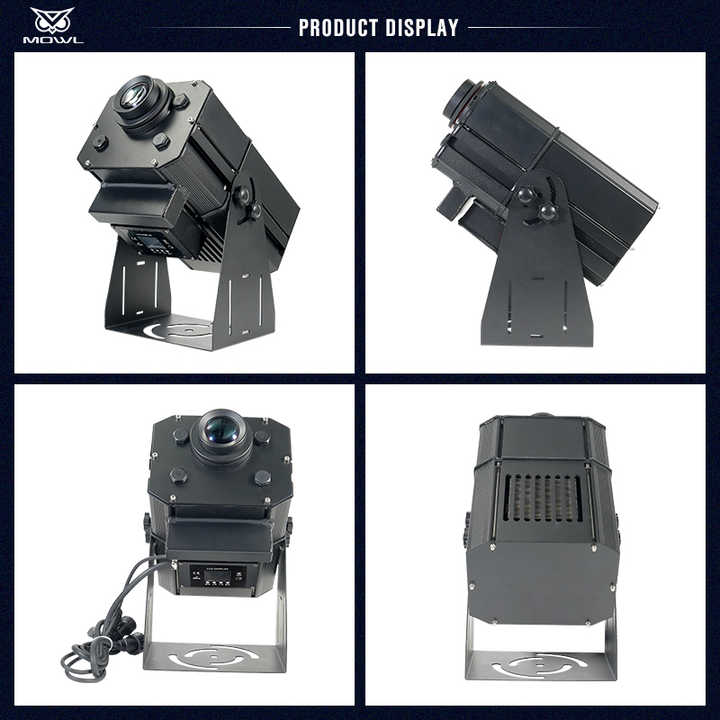 Açık su geçirmez IP65 DMX Zoom LED Gobo Logo projeksiyon desen su dalga etkisi projektör ışık