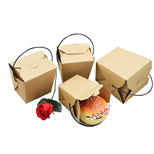 Hộp Cơm Giấy Kraft Phân Hủy Sinh Học Thân Thiện Với Môi Trường Hộp Đóng Gói Mì Bằng Giấy - Product Image 5