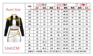 ชุดคอสเพลย์สีดำและสีทองสำหรับเด็กผู้หญิงชุดคอสเพลย์อนิเมะและเกมคอสเพลย์เครื่องแต่งกายบนเวทีฮาโลวีน - Product Image 4