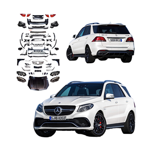 Aksesoris otomatis kualitas pabrik Untuk Benz ML W164 05-12 Upgrade GLE W166 AMG63 Kit bodi Hood Headlight Bumper Grill baru - Product Image 1