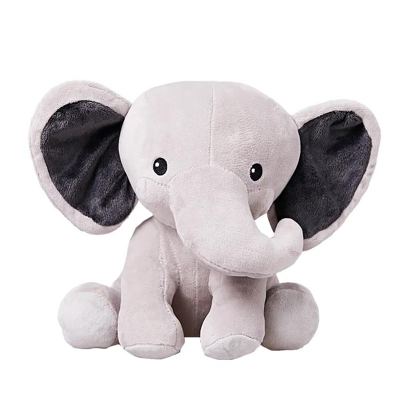 Elefante de peluche personalizado, nuevo diseño, cojín de animales de peluche de poliéster, juguetes suaves, gran oferta, 2022
