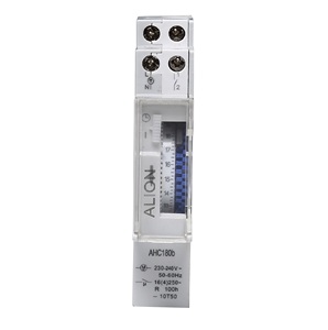 ALION AHC180b 220 V-240 V 50-60Hz 24 Ore Su Guida DIN Quotidiano Programma Timer Meccanico Timer Interruttore - Product Image 1