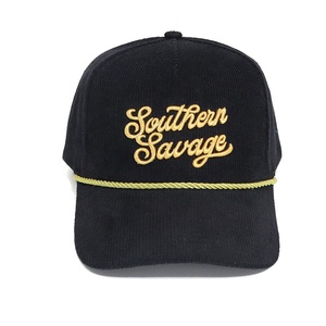 Gorras de béisbol personalizadas con logotipo de bordado metálico dorado 3D, gorra deportiva de 5 paneles para hombre, sombreros de PANA con cuerda más gruesa - Product Image 4