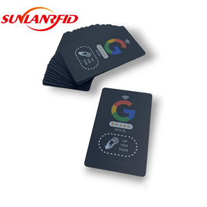 SUNLAN für NTAG 213 215 216 RFID Benutzer definierte PVC-Karte Programmier barer QR-Code für Social Media Hotel Restaurant Google Bewertungen NFC 13.56
