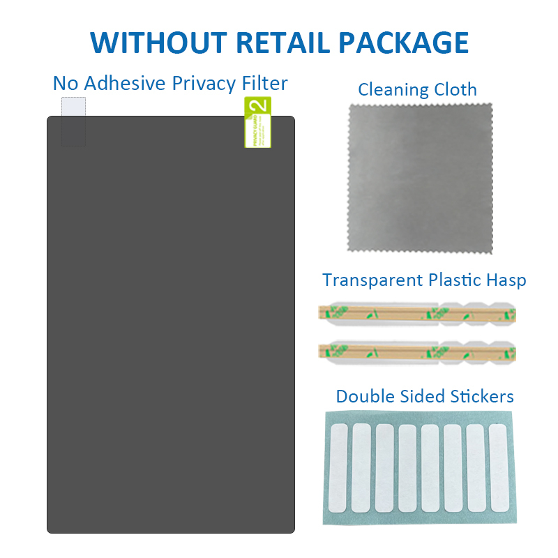 Black ( 2 way privacy filter without retail package)