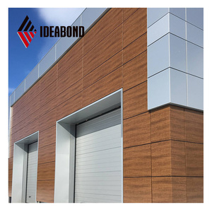 Alucobond Custom oder Standard Niedrig preis Vorhang fassaden verkleidung Holz farb beschichtetes Aluminium-Verbund blech ACP ACM Hersteller - Product Image 4