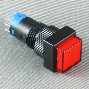 Il più popolare interruttore a pulsante con auto-reset 3A CE illuminato a pulsante quadrato momentaneo con luce - Product Image 1