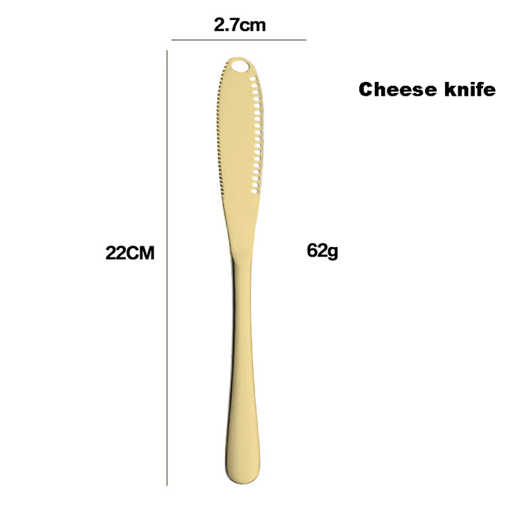 Cheese knife-golden